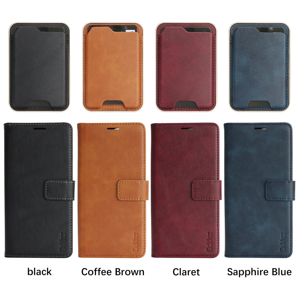Sunyi Magnetic Leather Wallet Case for Google Pixel (10/9 Pro XL/Pro/A)   with N52 Magnet, MagSafe Wireless Charging, 3 Card Slots & Slim Card Holder
