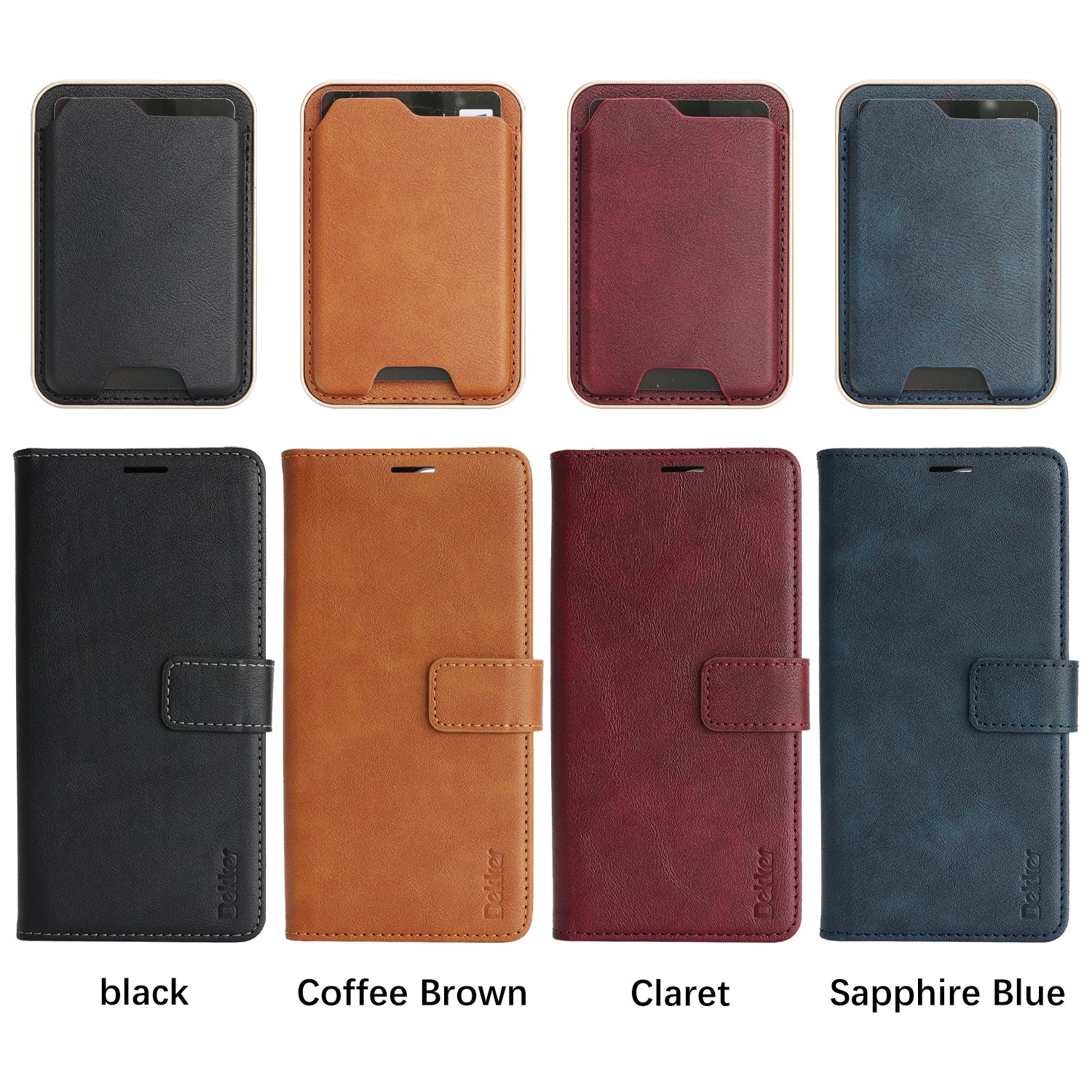 Sunyi Magnetic Leather Wallet Case for Google Pixel (10/9 Pro XL/Pro/A)   with N52 Magnet, MagSafe Wireless Charging, 3 Card Slots & Slim Card Holder