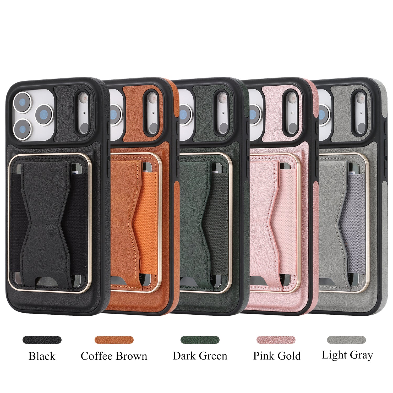 Sunyi Q2 2-in-1 Magnetic Card Holder Phone Case iPhone Air 17 16 16E 15 Pro Max Plus Powerful N52 Magnets, MagSafe Seamless Charging