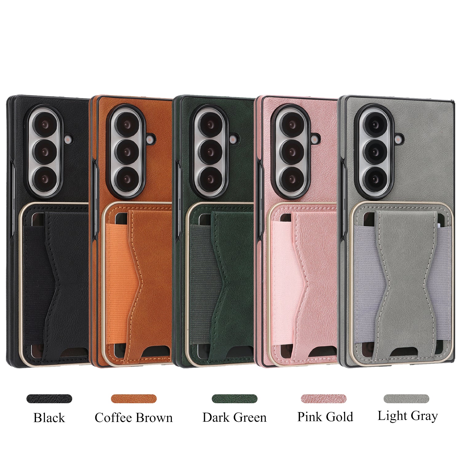 Sunyi Q2 2-in-1 Magnetic Card Holder Phone Case Samsung Galaxy Z Fold 7 6 5 4 3 Powerful N52 Magnets, MagSafe Seamless Charging
