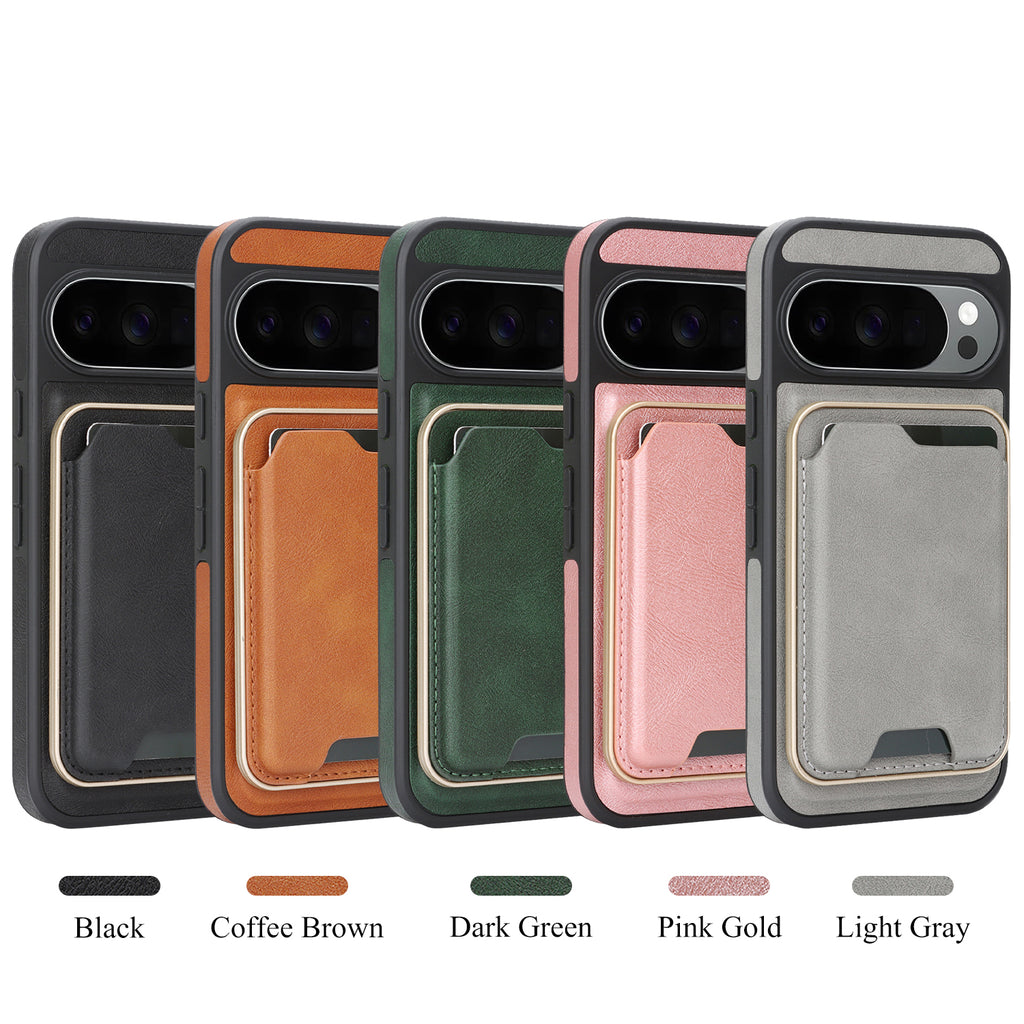 Sunyi Q2 2-in-1 Magnetic Card Holder Phone Case Google Pixel 10 9 A Pro XL Powerful N52 Magnets, MagSafe Seamless Charging