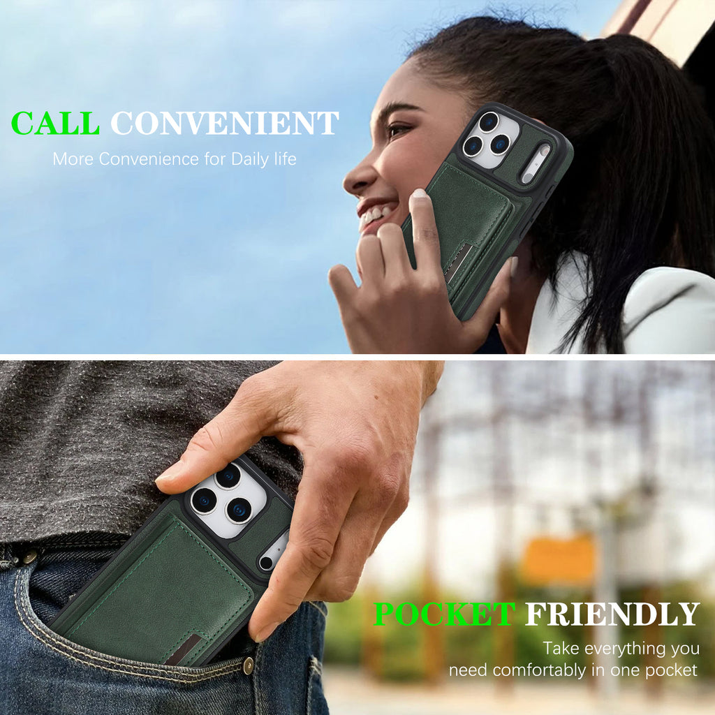 Sunyi Q Series C1 Two-in-One Magnetic Case iPhone Air 17 16E 16 15 Pro Max Plus Engineered with N52 Ring Magnet for Seamless MagSafe & Wireless Charging