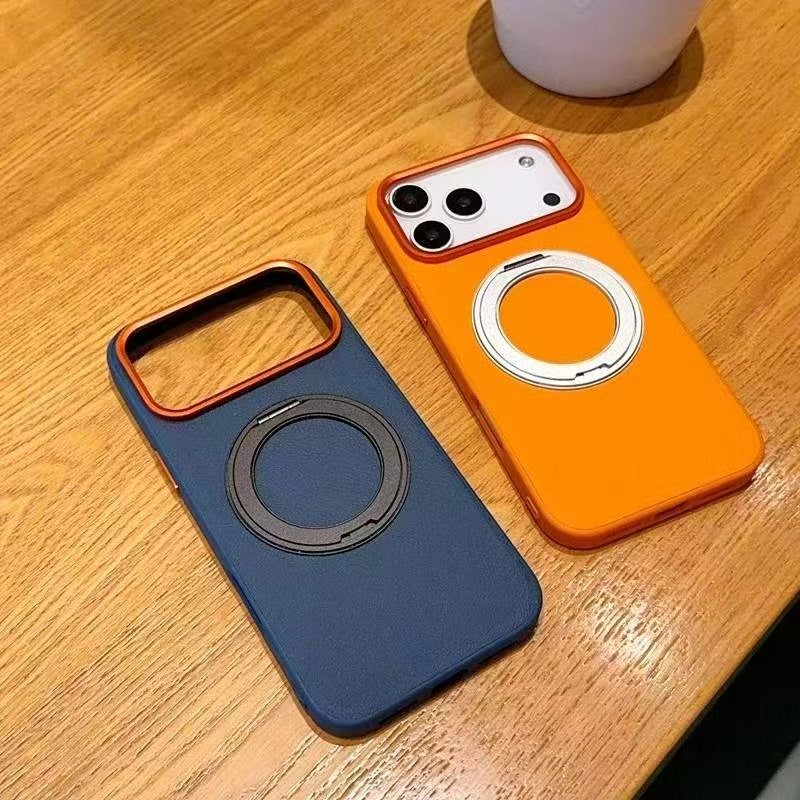 Sunyi For iPhone Air 17 Pro Max Rotating Stand Shockproof Case - Business Minimalist Design