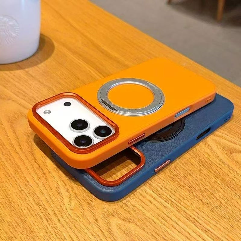 Sunyi For iPhone Air 17 Pro Max Rotating Stand Shockproof Case - Business Minimalist Design