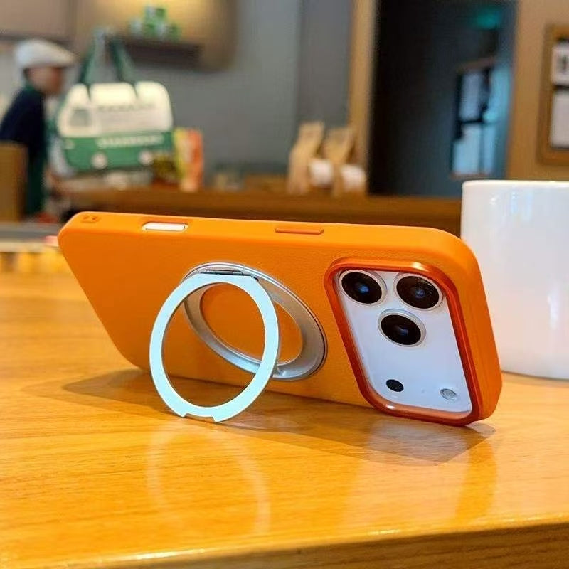 Sunyi For iPhone Air 17 Pro Max Rotating Stand Shockproof Case - Business Minimalist Design