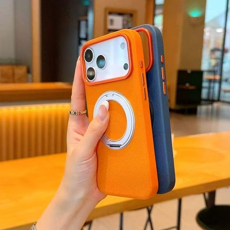 Sunyi For iPhone Air 17 Pro Max Rotating Stand Shockproof Case - Business Minimalist Design