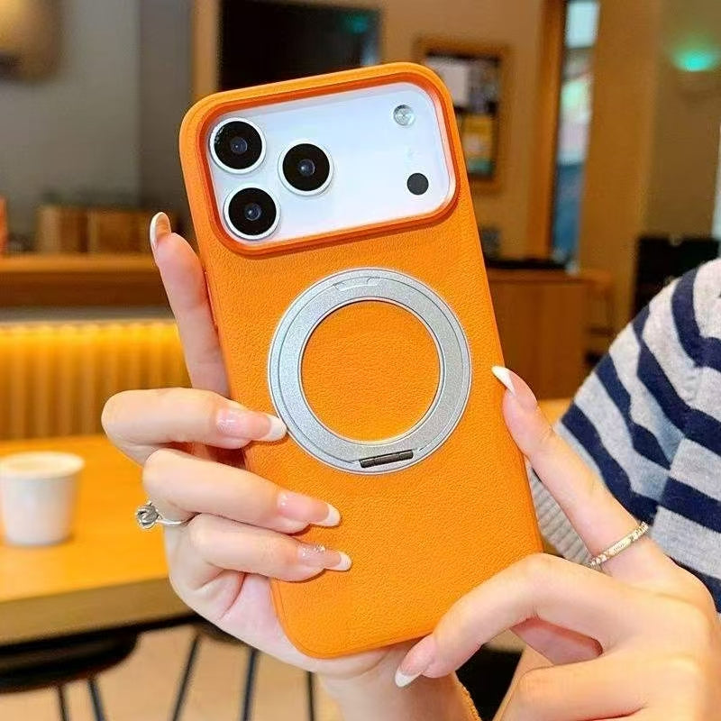 Sunyi For iPhone Air 17 Pro Max Rotating Stand Shockproof Case - Business Minimalist Design