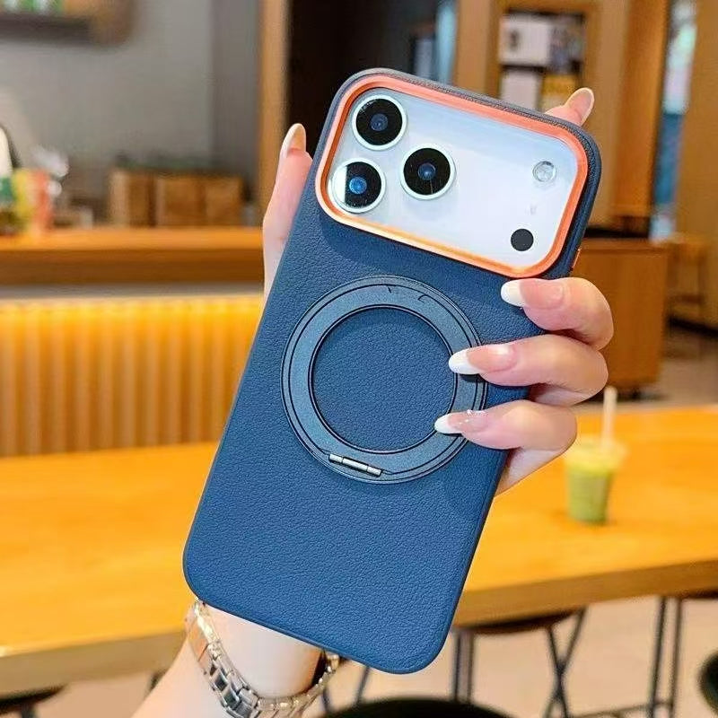 Sunyi For iPhone Air 17 Pro Max Rotating Stand Shockproof Case - Business Minimalist Design