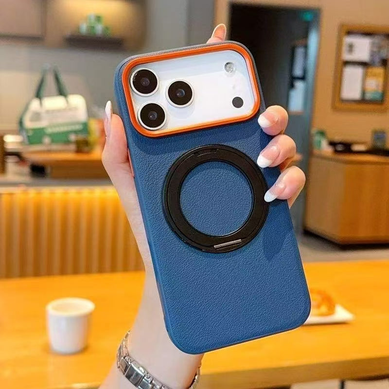 Sunyi For iPhone Air 17 Pro Max Rotating Stand Shockproof Case - Business Minimalist Design