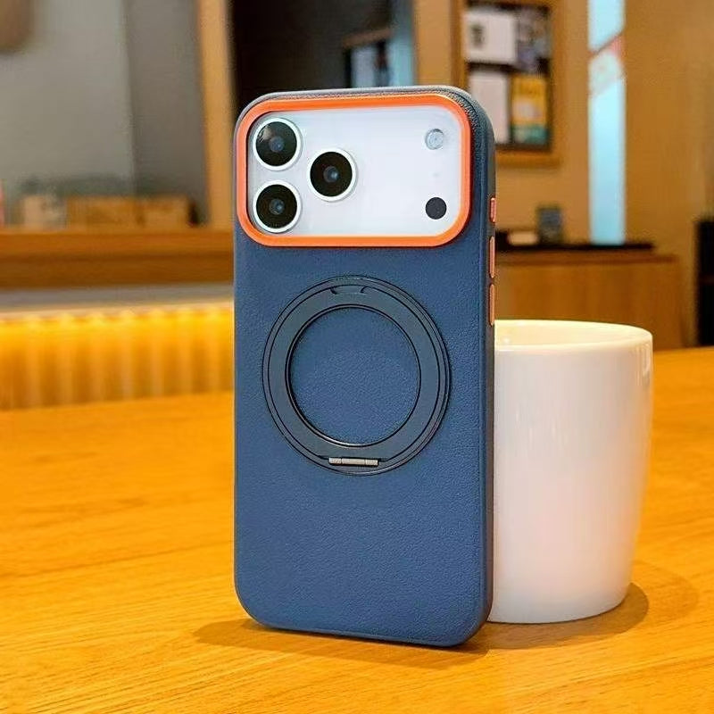 Sunyi For iPhone Air 17 Pro Max Rotating Stand Shockproof Case - Business Minimalist Design