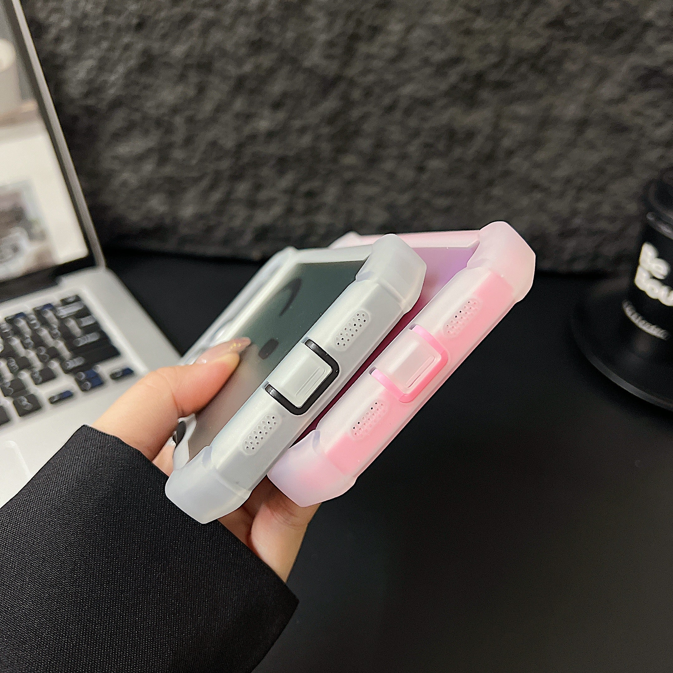 Sunyi MagiColor Pro for iPhone Air 15 16 17 Plus Pro Max | Thermochromic Magnetic Case with Military Protection - Trendy Macaron Palette
