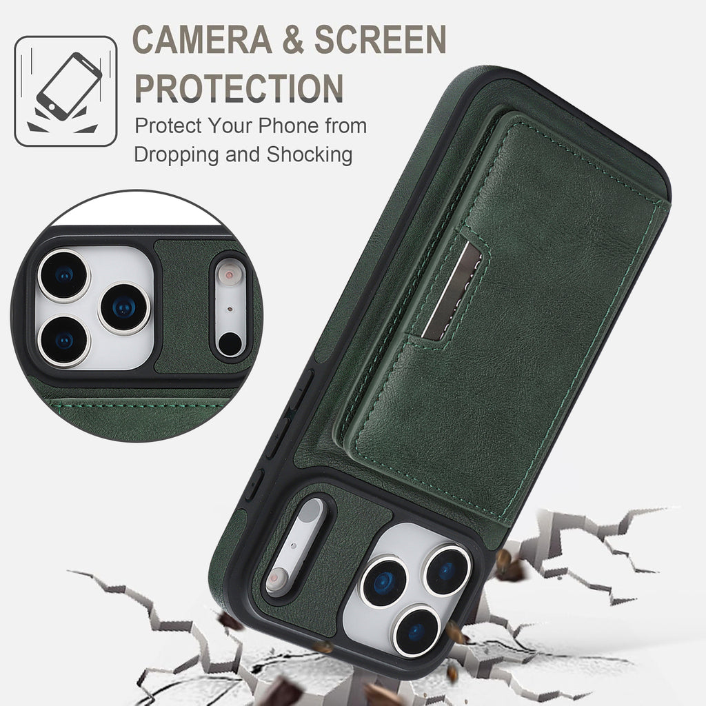 Sunyi Q Series C1 Two-in-One Magnetic Case iPhone Air 17 16E 16 15 Pro Max Plus Engineered with N52 Ring Magnet for Seamless MagSafe & Wireless Charging