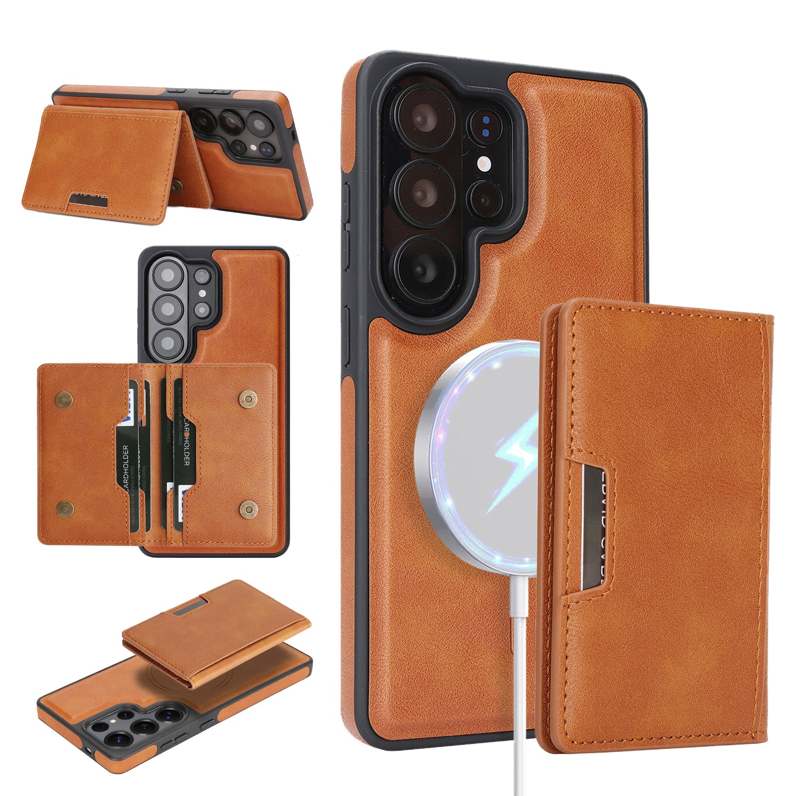 Sunyi Q Series C1 Two-in-One Magnetic Case Samsung Galaxy S26 S25 S24 S23 Plus Ultra Engineered with N52 Ring Magnet for Seamless MagSafe & Wireless Charging