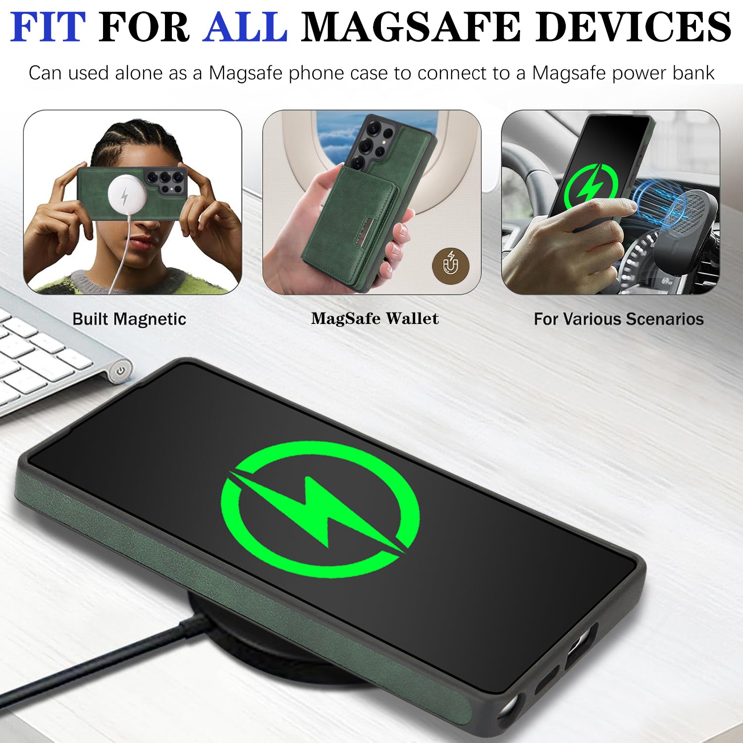 Sunyi Q Series C1 Two-in-One Magnetic Case Samsung Galaxy S26 S25 S24 S23 Plus Ultra Engineered with N52 Ring Magnet for Seamless MagSafe & Wireless Charging