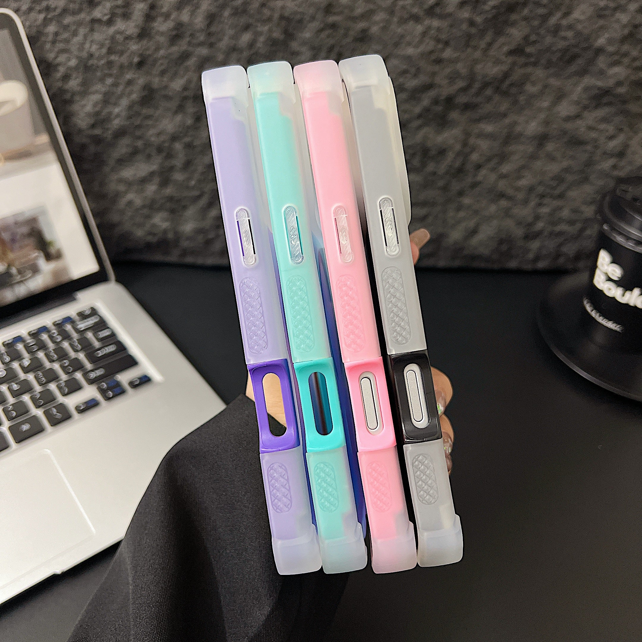 Sunyi MagiColor Pro for iPhone Air 15 16 17 Plus Pro Max | Thermochromic Magnetic Case with Military Protection - Trendy Macaron Palette