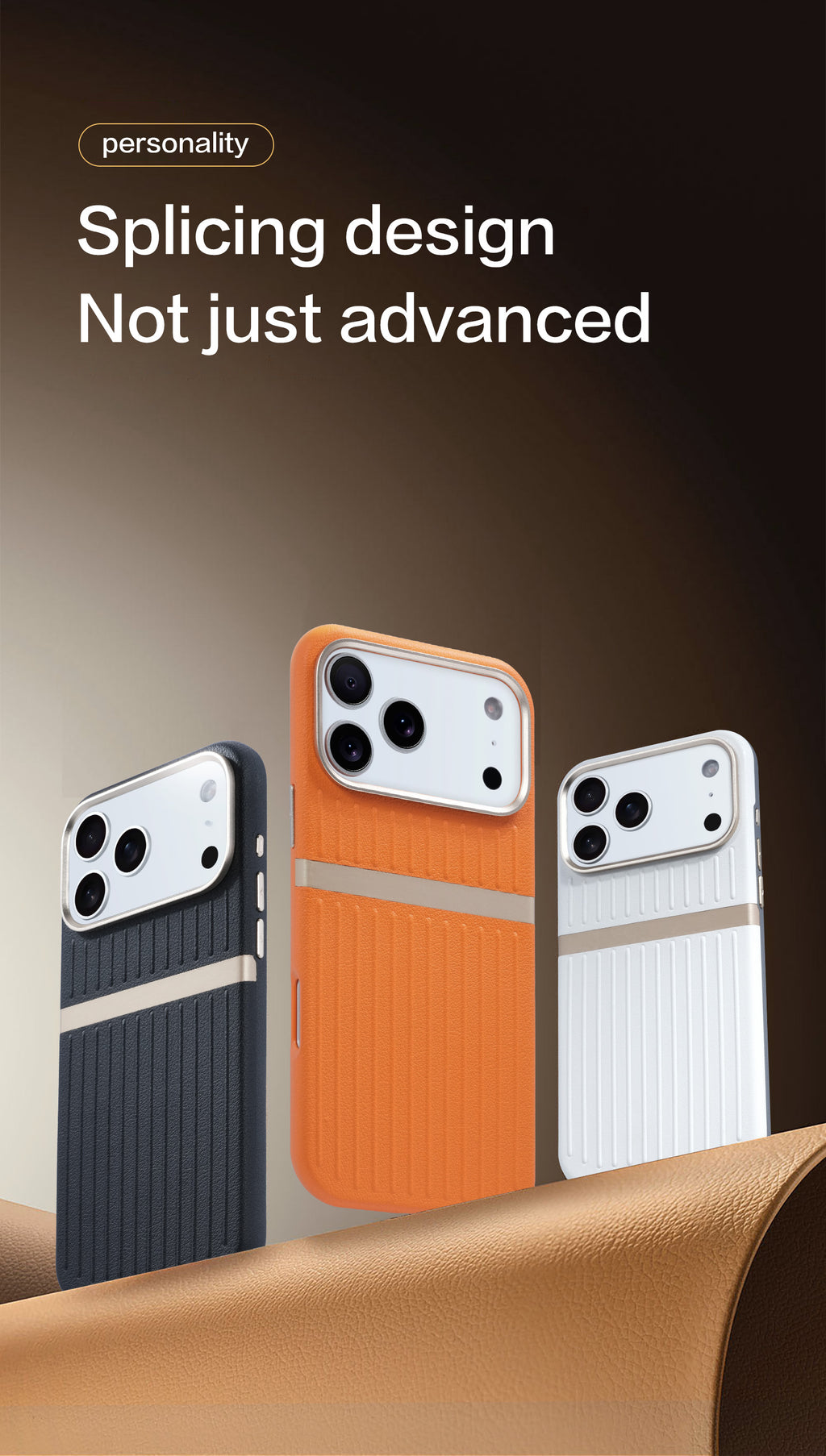 Sunyi Minimalist Luxe Series for iPhone Air 17 16 15 Pro Max | Ultra-Slim Shockproof Case with Premium Tactile Finish