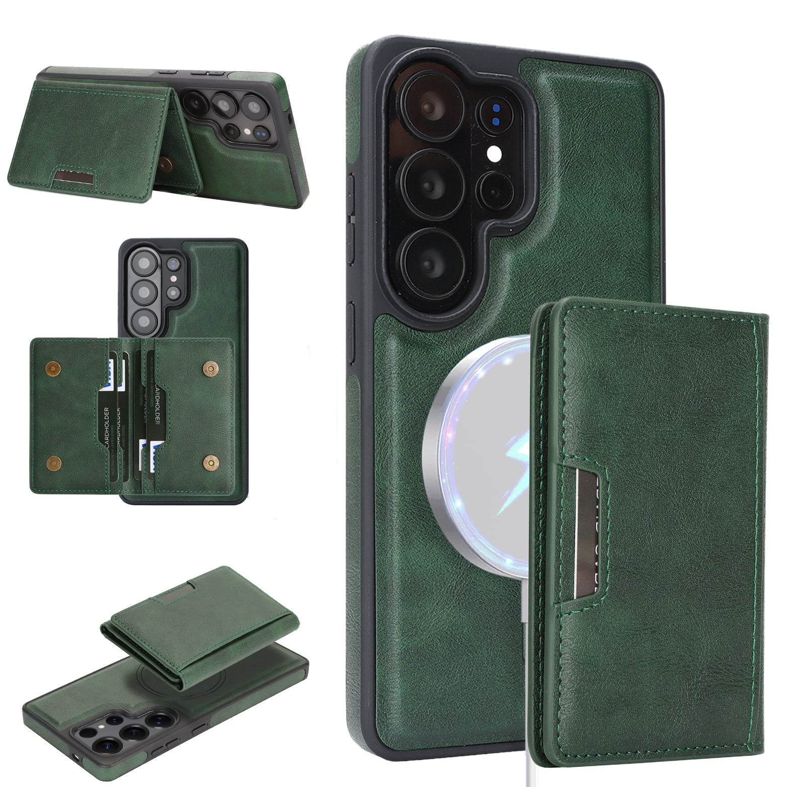 Sunyi Q Series C1 Two-in-One Magnetic Case Samsung Galaxy S26 S25 S24 S23 Plus Ultra Engineered with N52 Ring Magnet for Seamless MagSafe & Wireless Charging