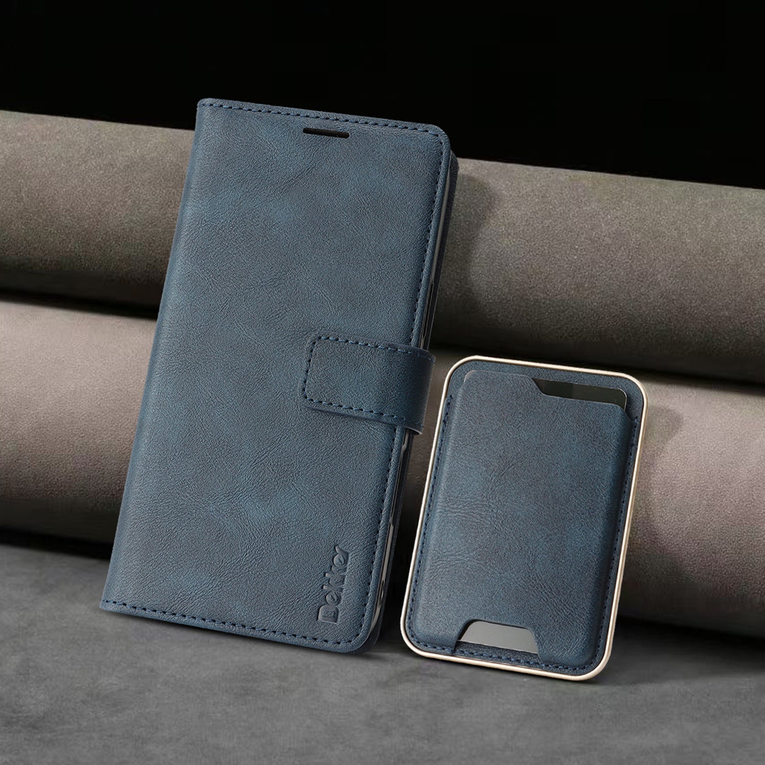 Sunyi Magnetic Leather Wallet Case for Samsung Galaxy (S26/S25/S24 Ultra/Plus) with N52 Magnet, MagSafe Wireless Charging, 3 Card Slots & Slim Card Holder