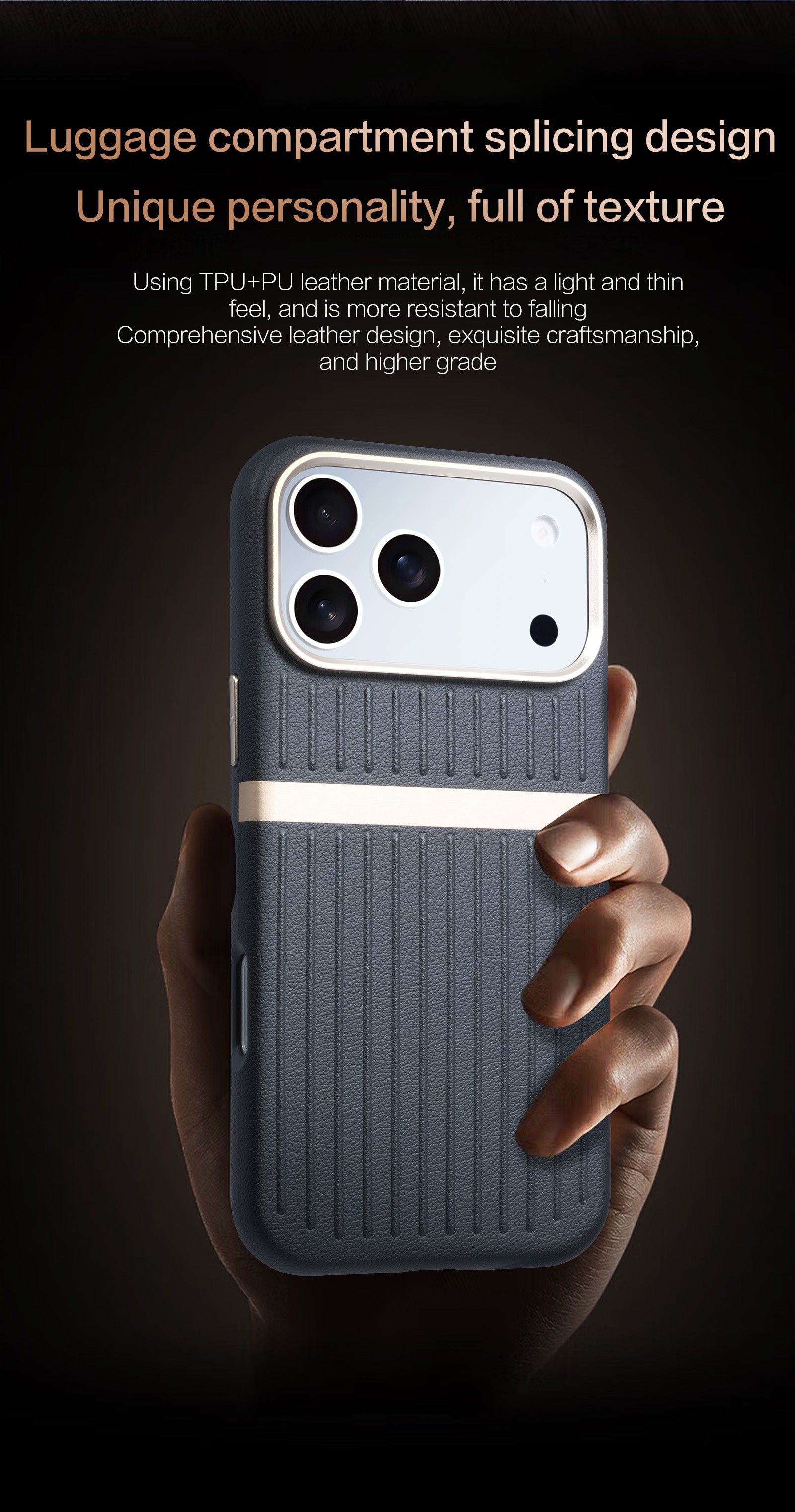 Sunyi Minimalist Luxe Series for iPhone Air 17 16 15 Pro Max | Ultra-Slim Shockproof Case with Premium Tactile Finish