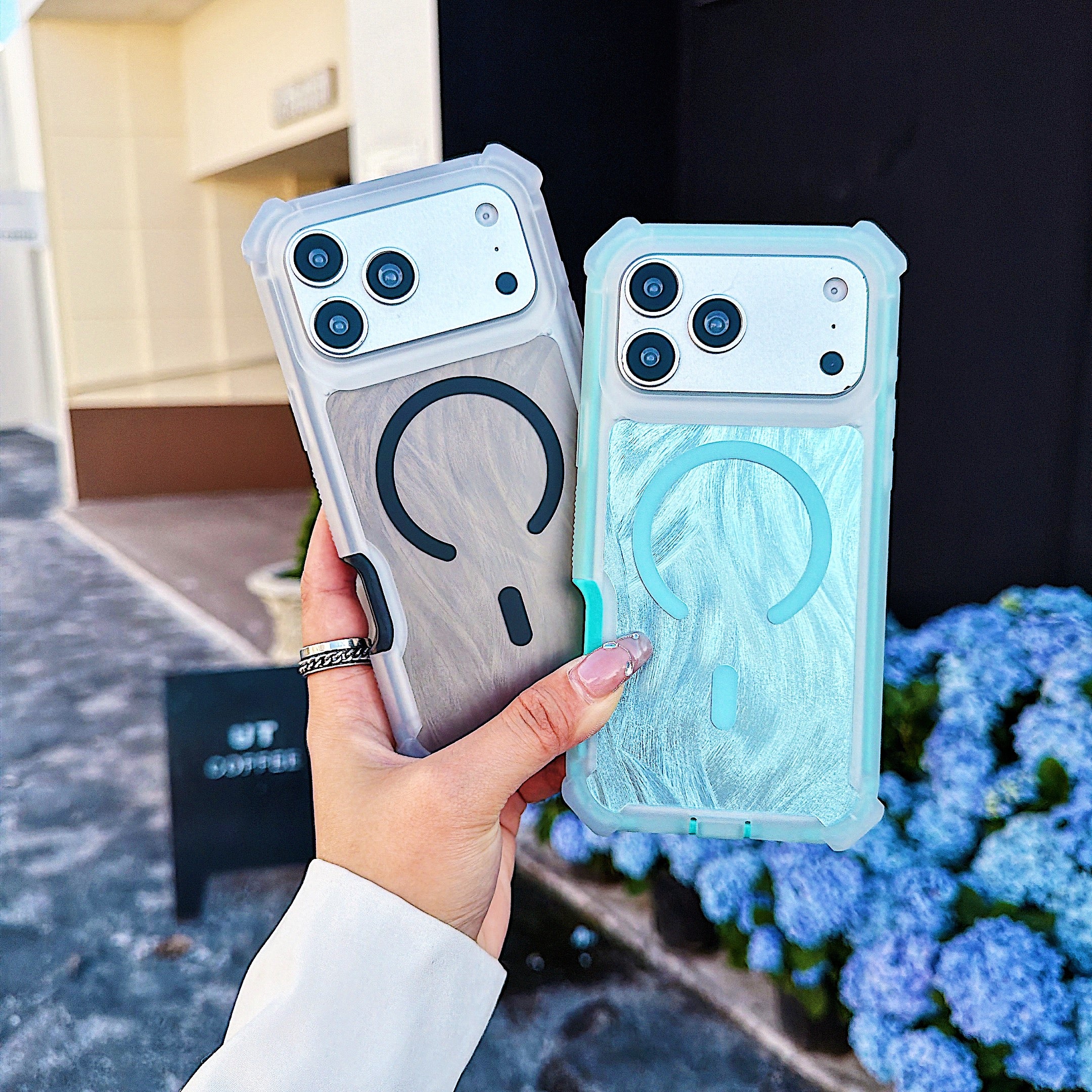 Sunyi Shockproof MagSafe Case for iPhone 17 / 17 Pro / 17 Pro Max | Dual Layer Heavy Duty Protection, Anti-Yellowing, Stylish Brushed Texture, Slim & Durable