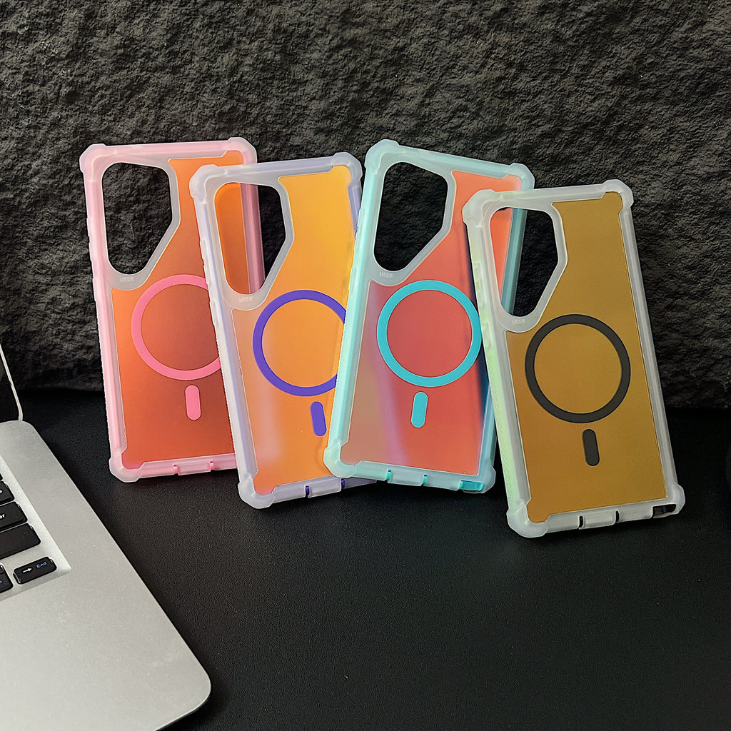 Sunyi MagiColor Series for Samsung Galaxy S26/S25/S24 Plus/Ultra | Thermochromic Magnetic Case with Shockproof Protection - Trendy Macaron Colors