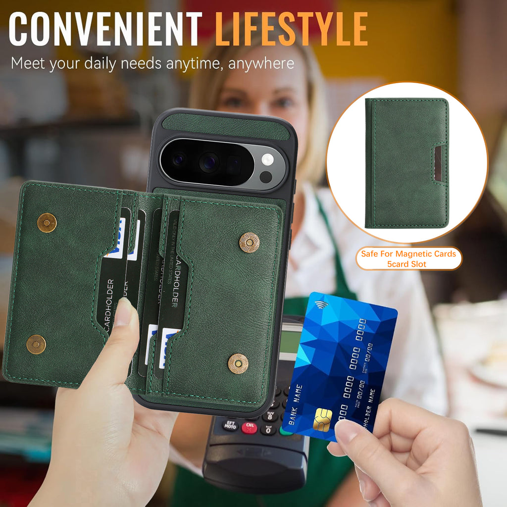 Sunyi Q Series C1 Two-in-One Magnetic Case Google Pixel 10 9 A Pro XL Engineered with N52 Ring Magnet for Seamless MagSafe & Wireless Charging