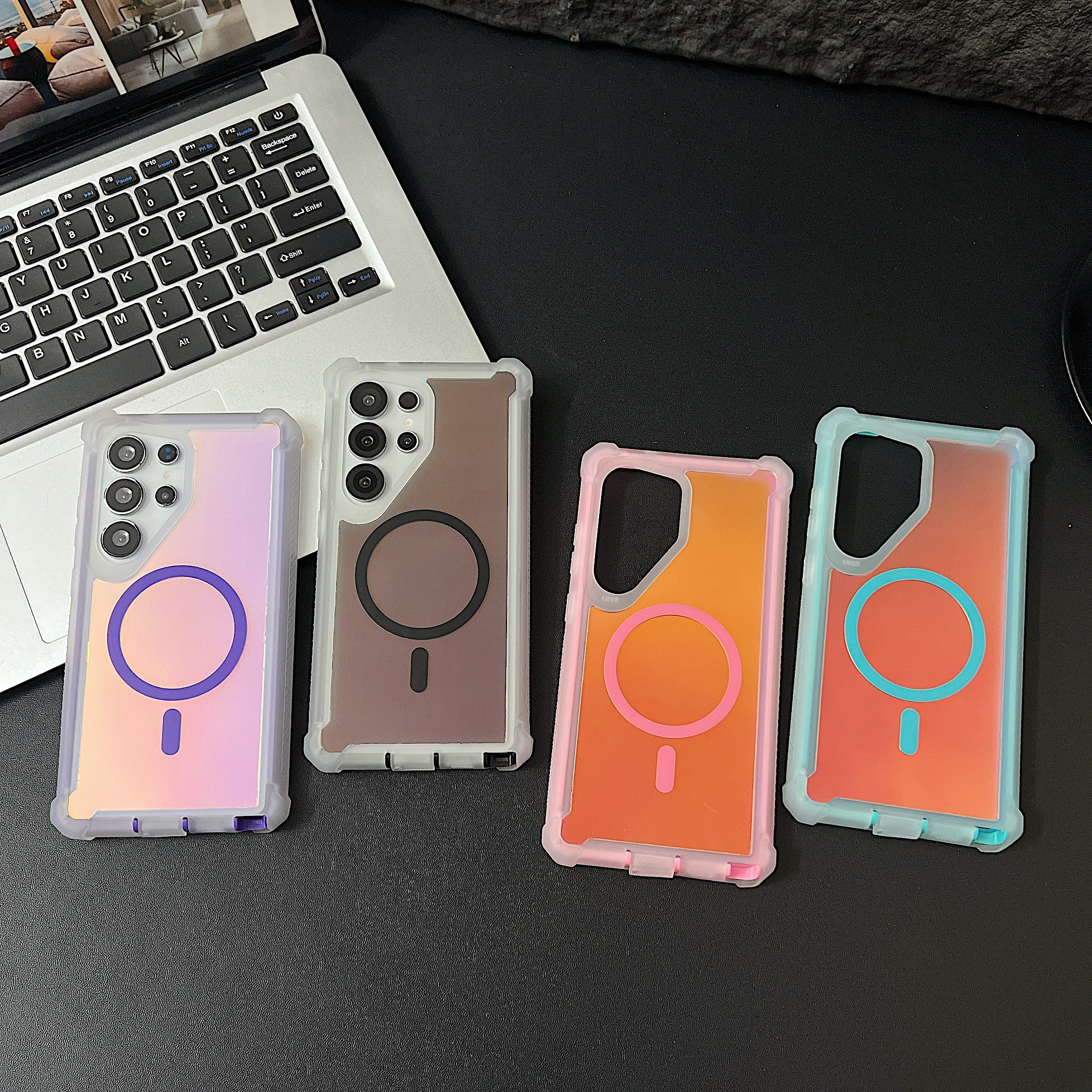 Sunyi MagiColor Series for Samsung Galaxy S26/S25/S24 Plus/Ultra | Thermochromic Magnetic Case with Shockproof Protection - Trendy Macaron Colors