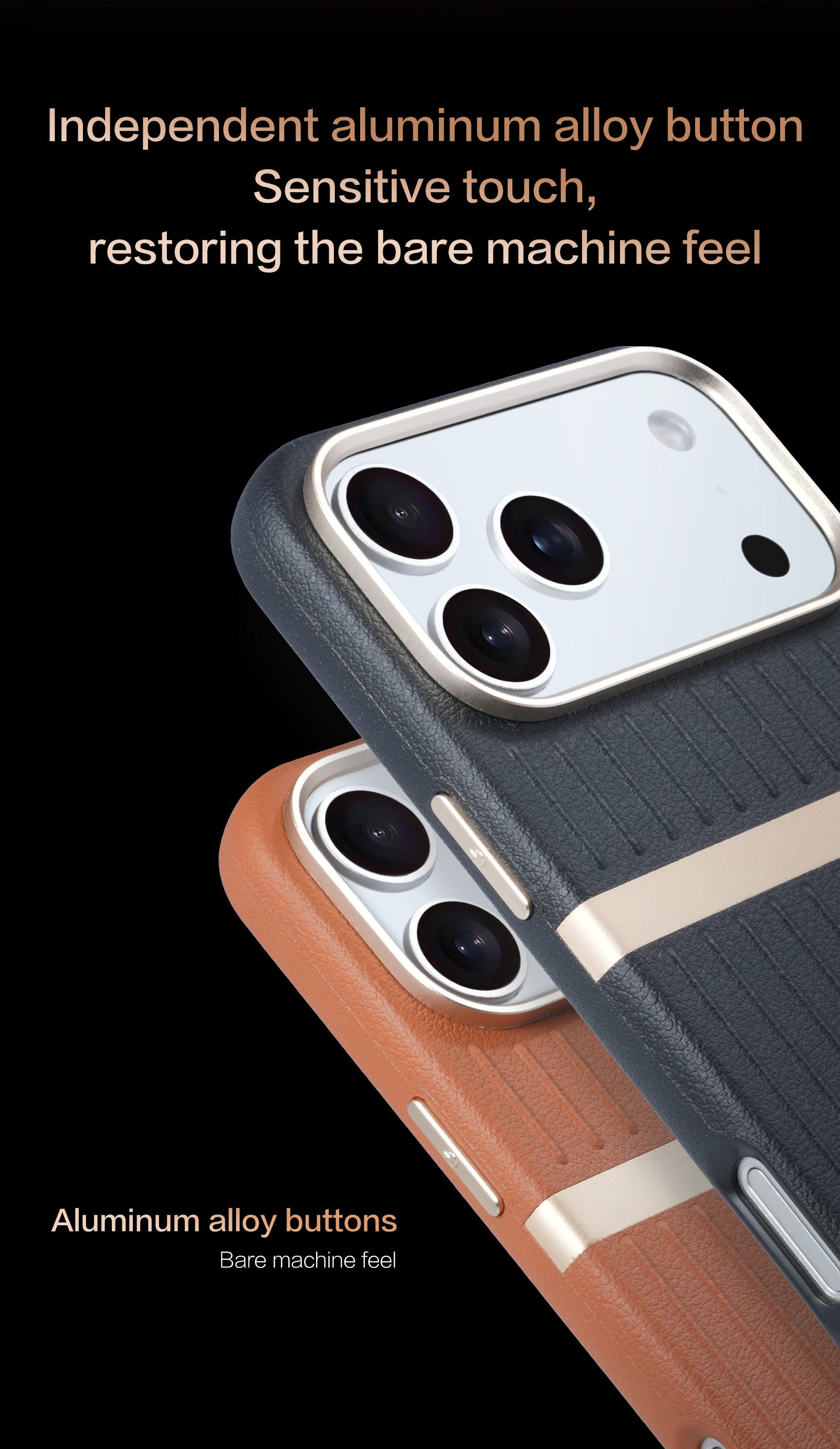 Sunyi Minimalist Luxe Series for iPhone Air 17 16 15 Pro Max | Ultra-Slim Shockproof Case with Premium Tactile Finish