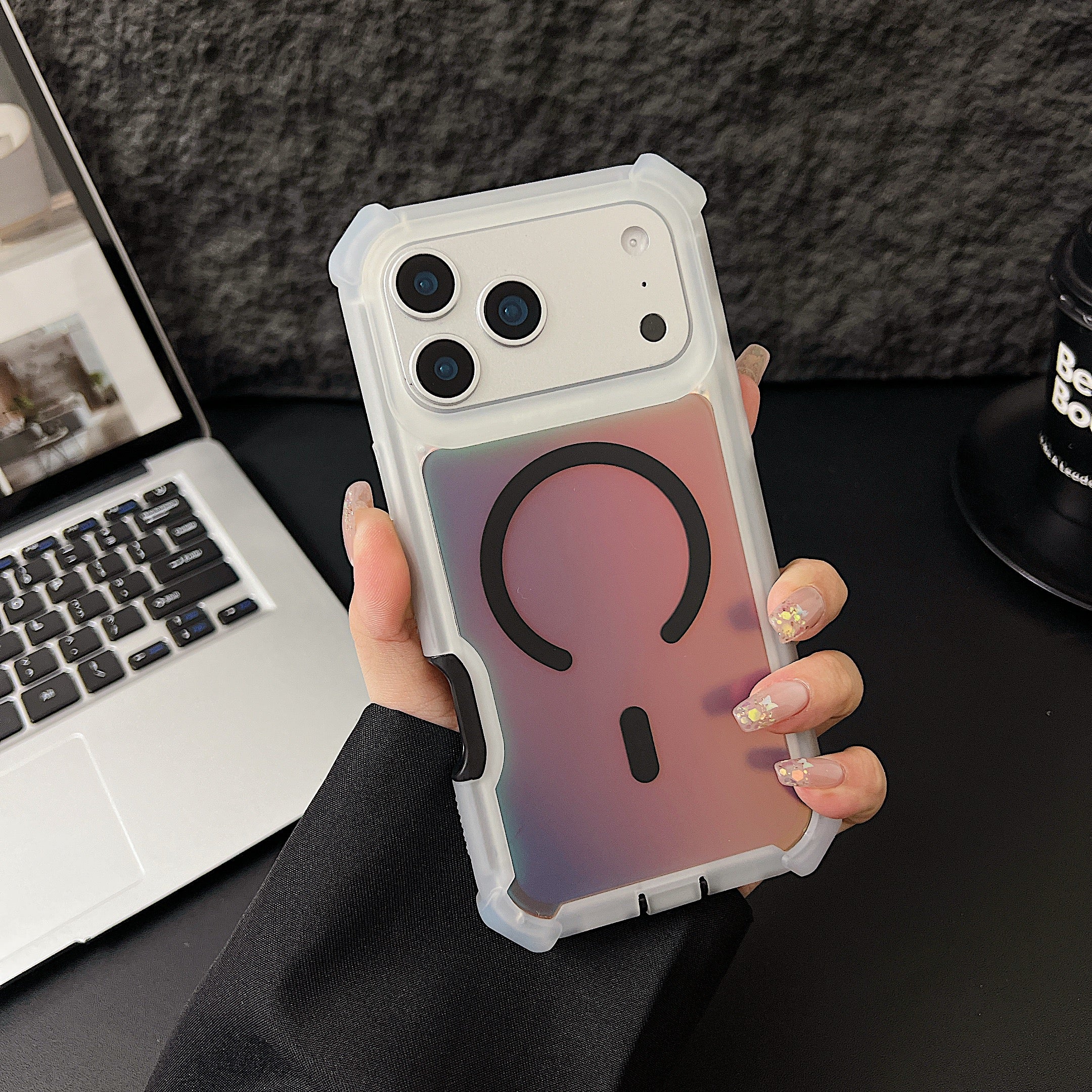 Sunyi MagiColor Pro for iPhone Air 15 16 17 Plus Pro Max | Thermochromic Magnetic Case with Military Protection - Trendy Macaron Palette
