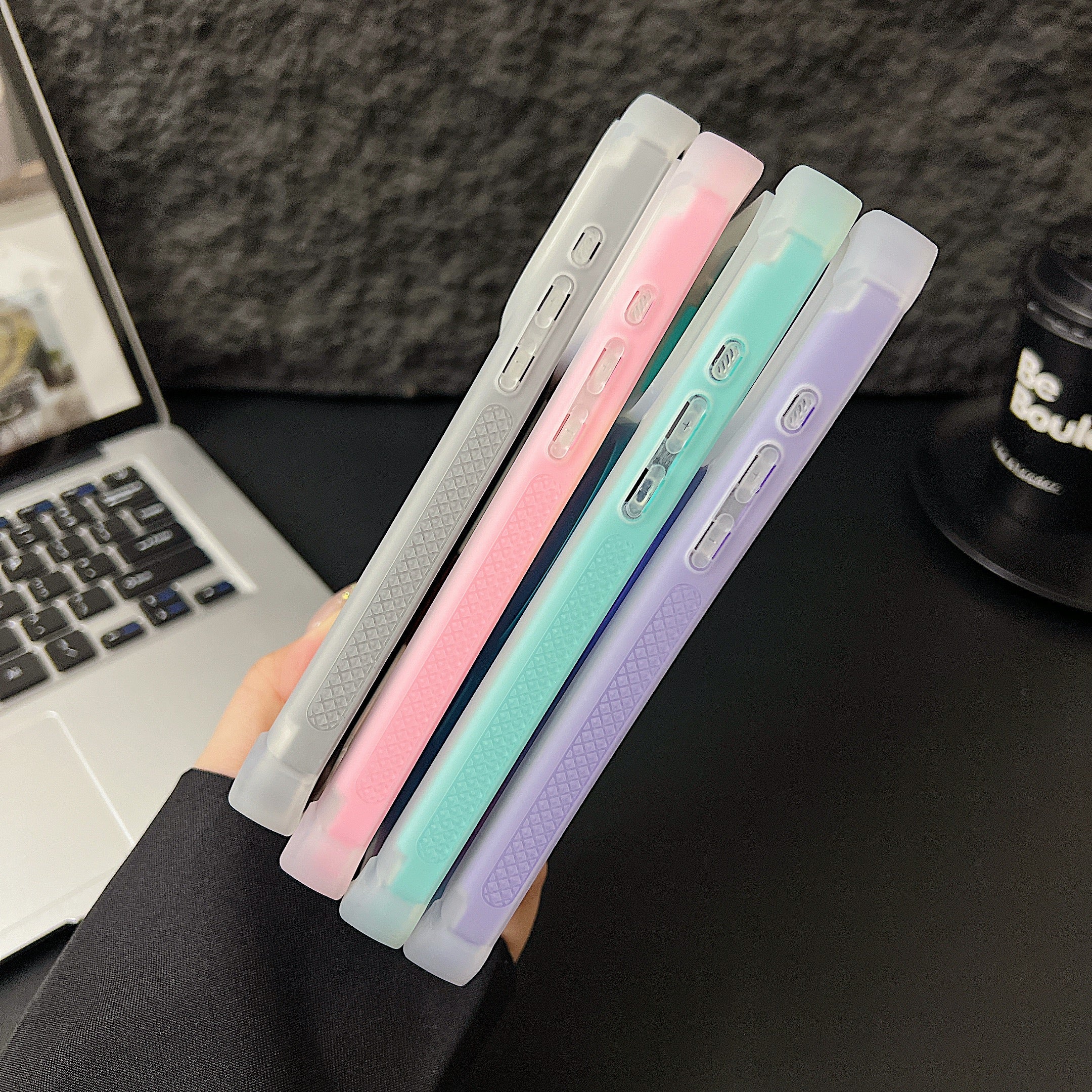 Sunyi MagiColor Pro for iPhone Air 15 16 17 Plus Pro Max | Thermochromic Magnetic Case with Military Protection - Trendy Macaron Palette