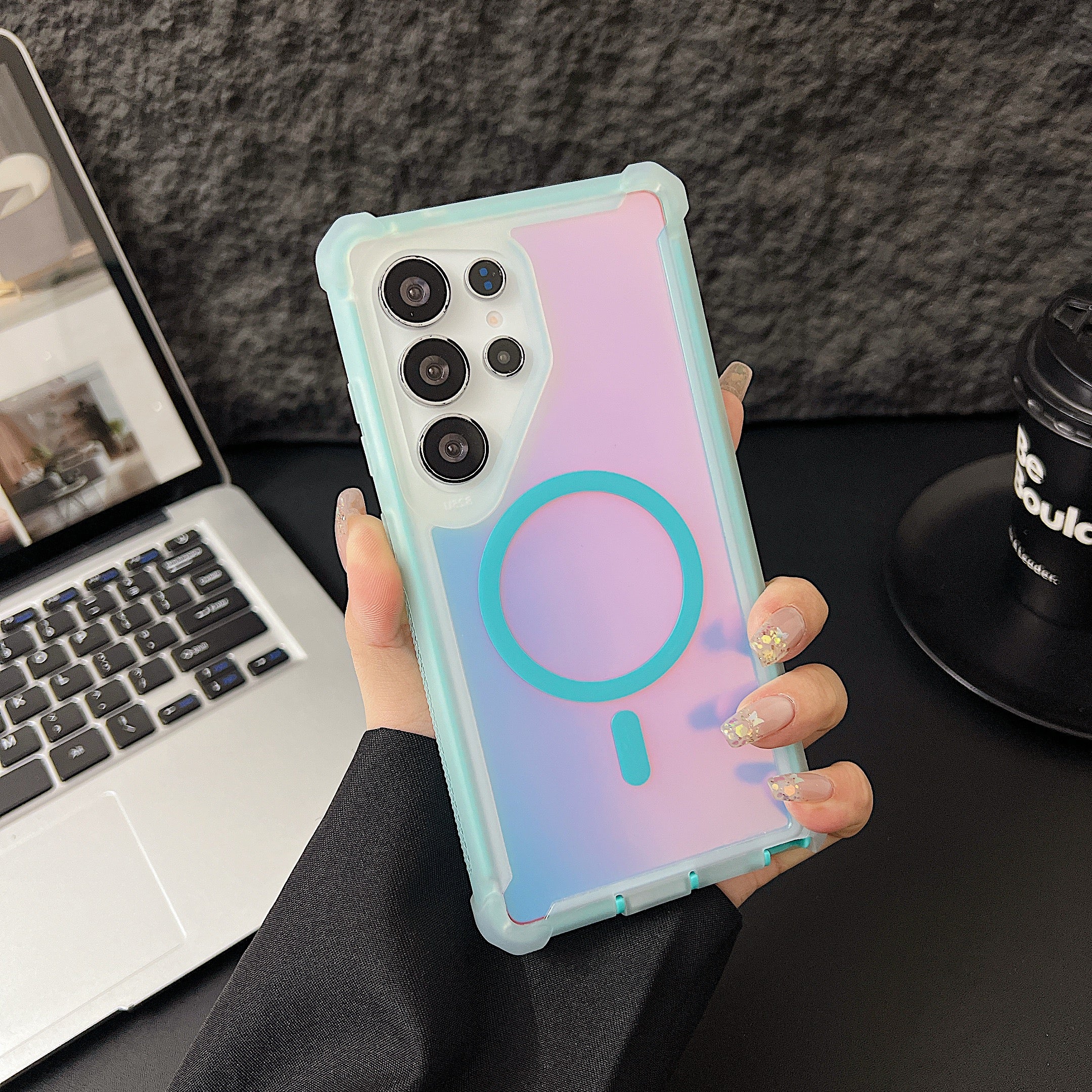 Sunyi MagiColor Series for Samsung Galaxy S26/S25/S24 Plus/Ultra | Thermochromic Magnetic Case with Shockproof Protection - Trendy Macaron Colors