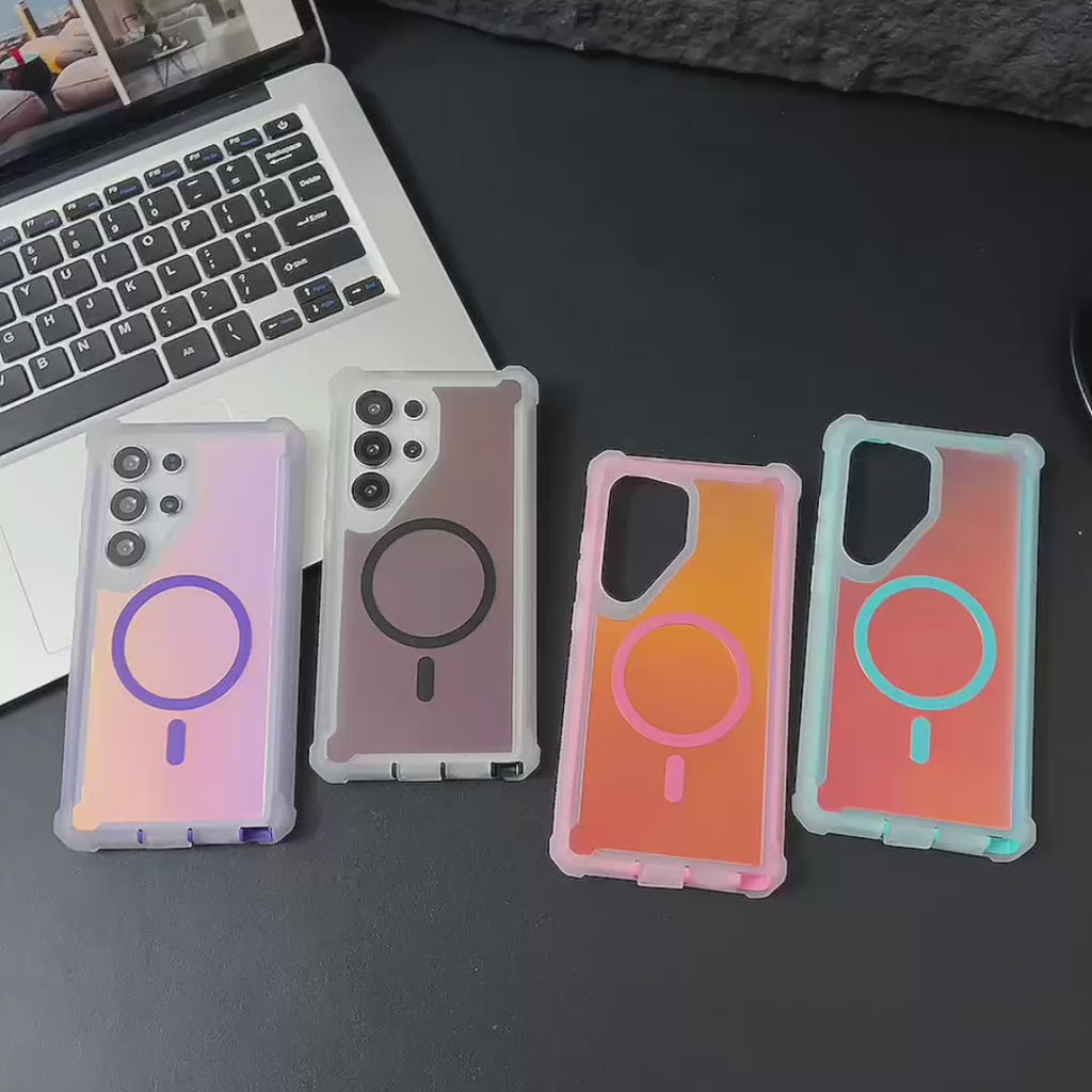 Sunyi MagiColor Series for Samsung Galaxy S26/S25/S24 Plus/Ultra | Thermochromic Magnetic Case with Shockproof Protection - Trendy Macaron Colors